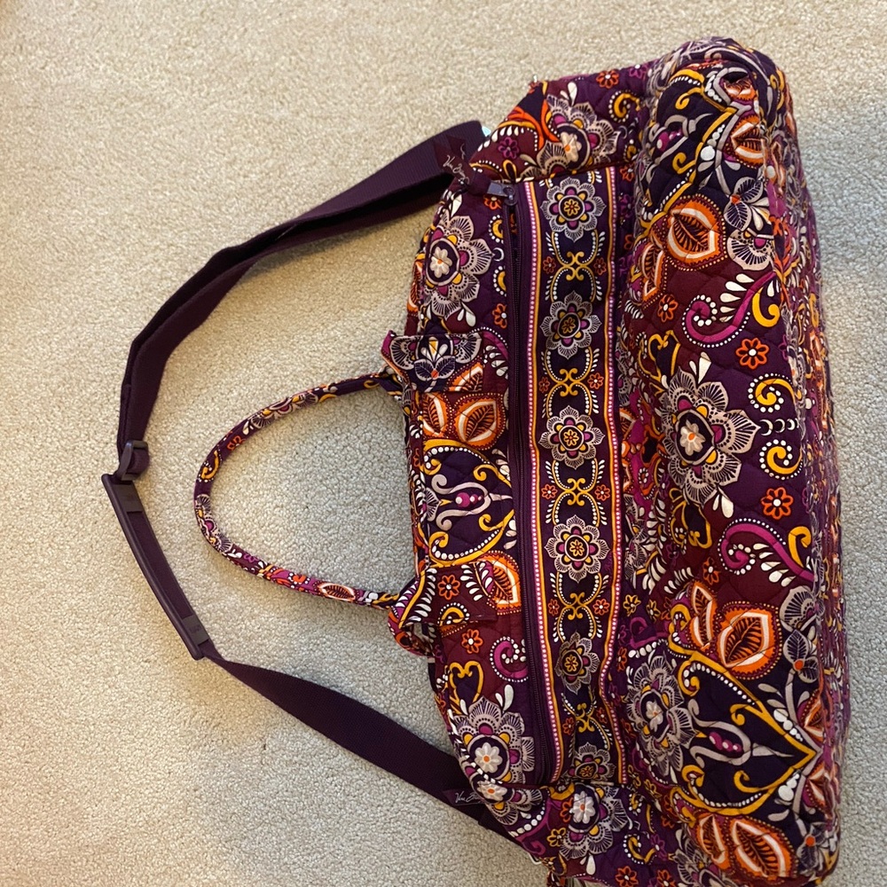 Vera Bradley Purple and Orange/Paisley Floral Bag